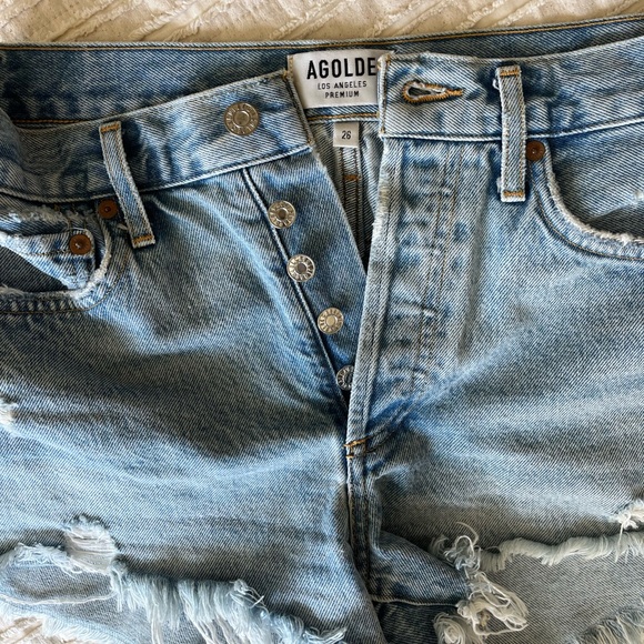 AGOLDE Parker Vintage Cutoff Shorts Size 26 - Picture 11 of 12
